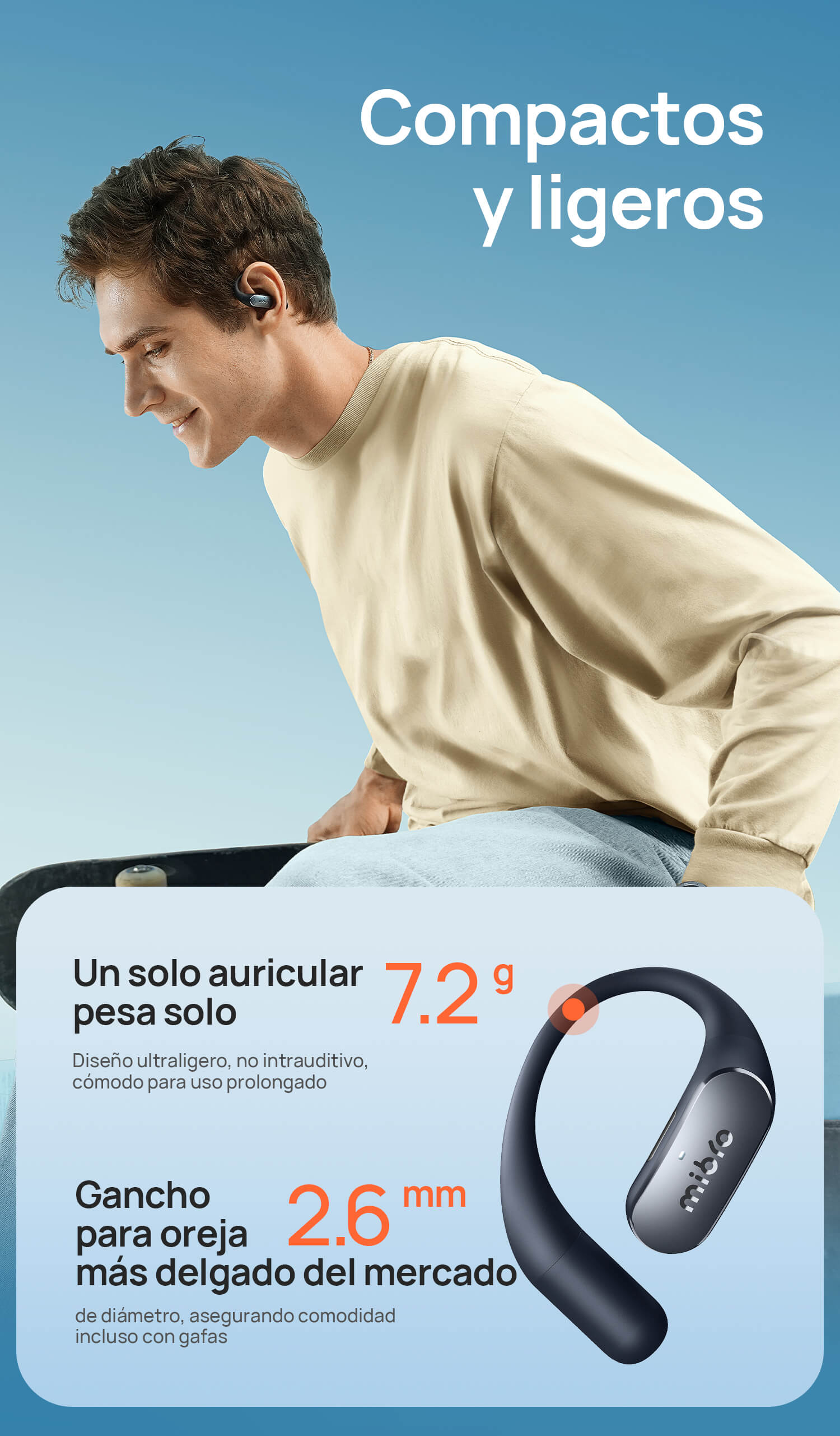 Mibro Open Ear Pro diseño abierto