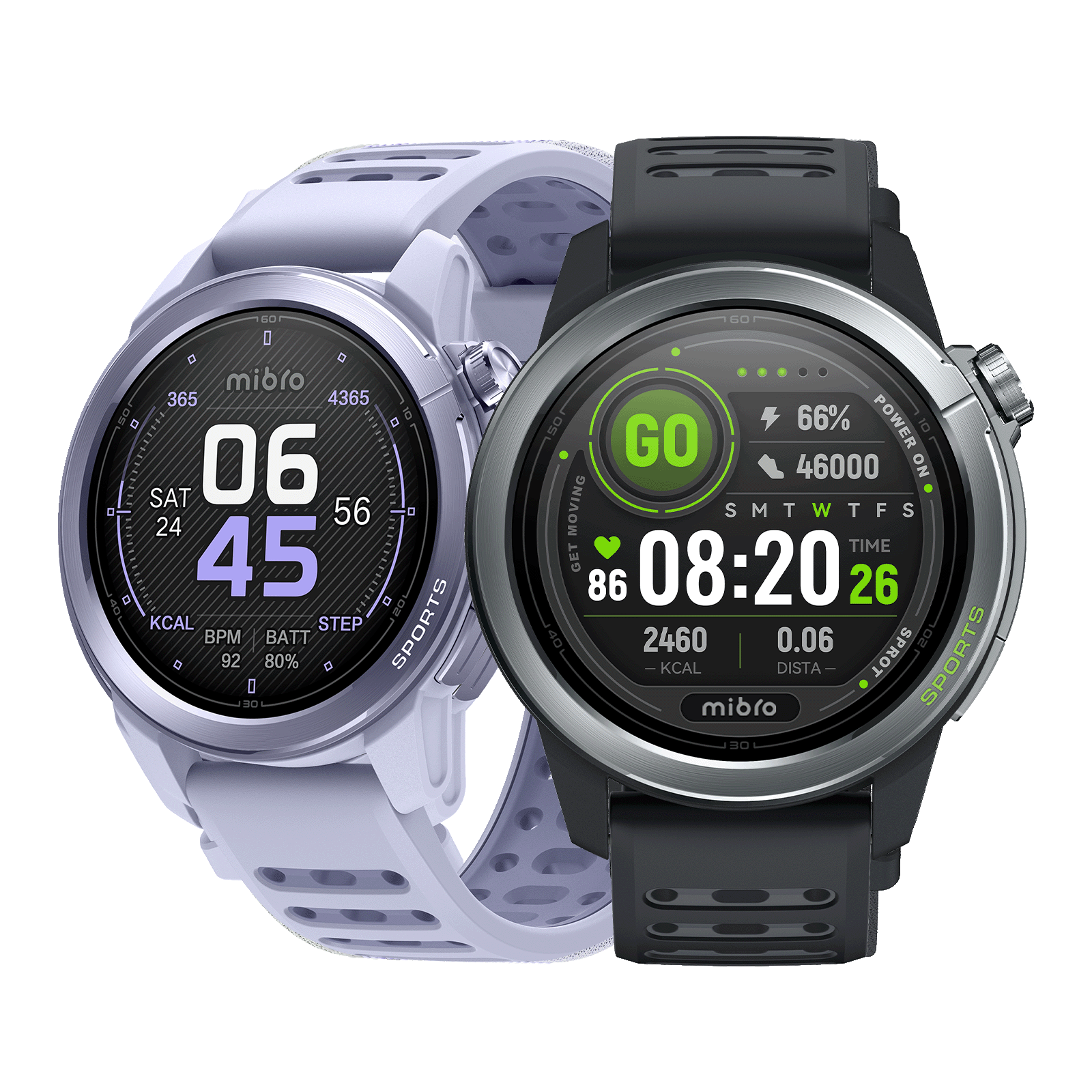 Mibro GS Active 2 Smartwatch – leichte Laufuhr mit Dual-Frequenz GPS